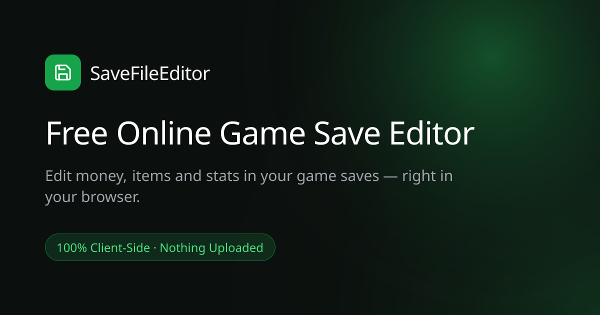 SaveFileEditor screenshot 1